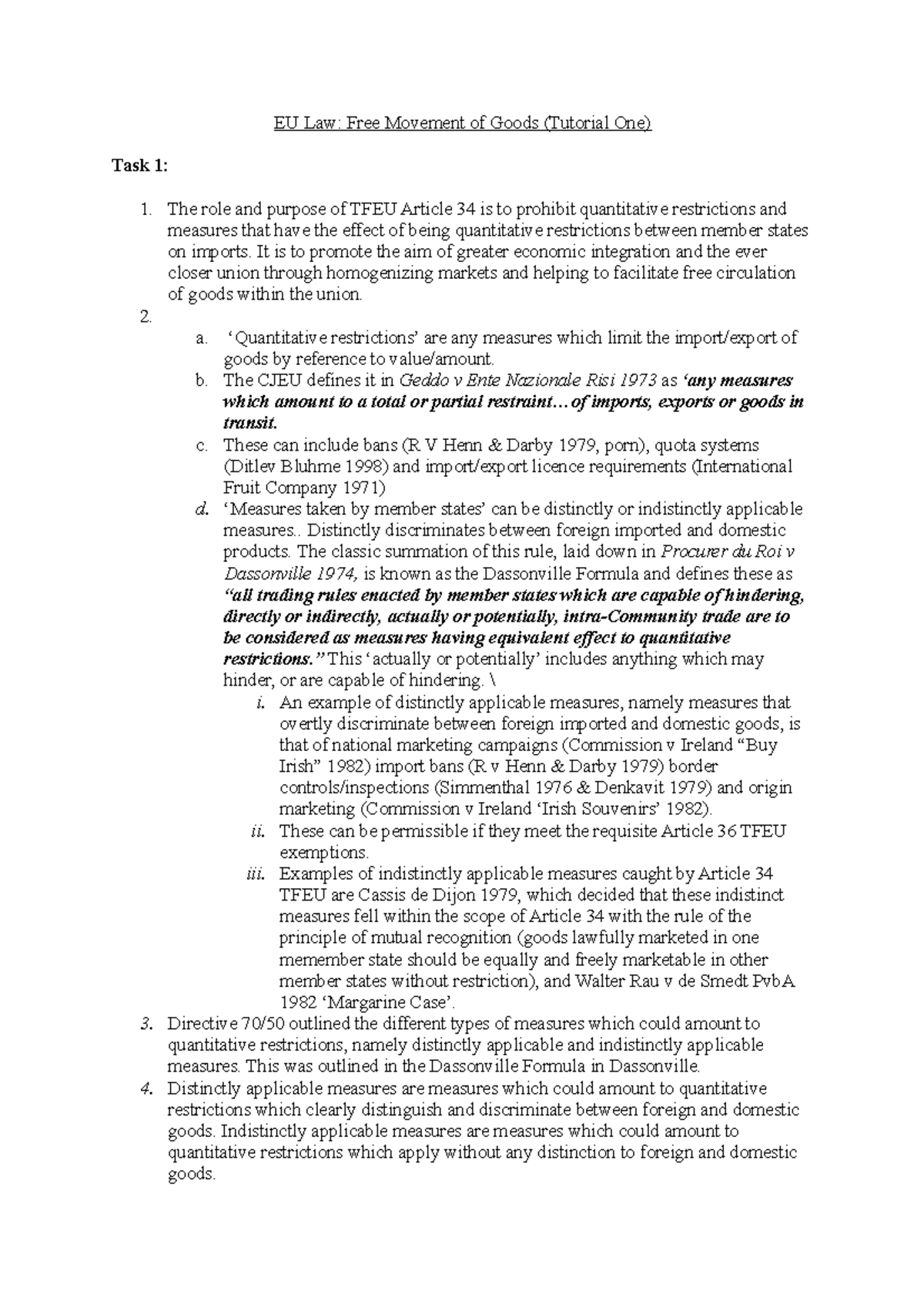 t1-eu-law-free-movement-of-goods-tutorial-one-task-1-1-the-role