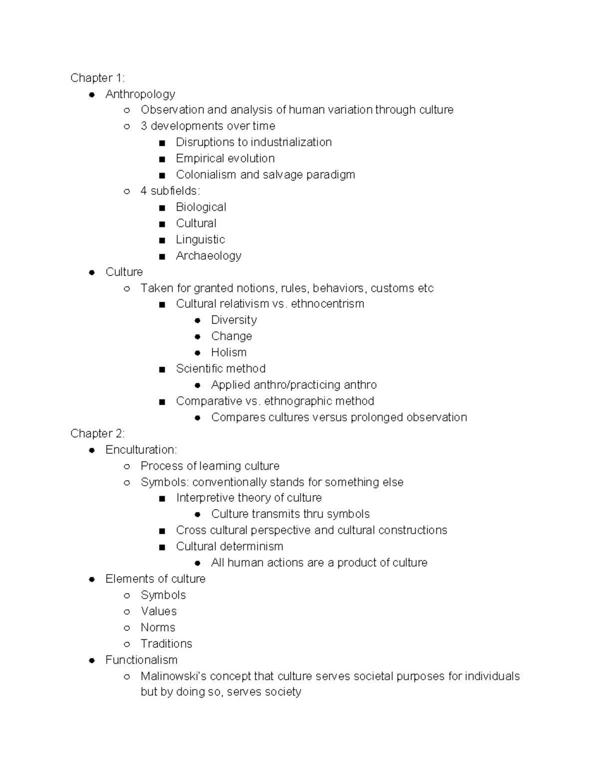 Anthro 166 Final Study Guide - Chapter 1: Anthropology Observation And ...