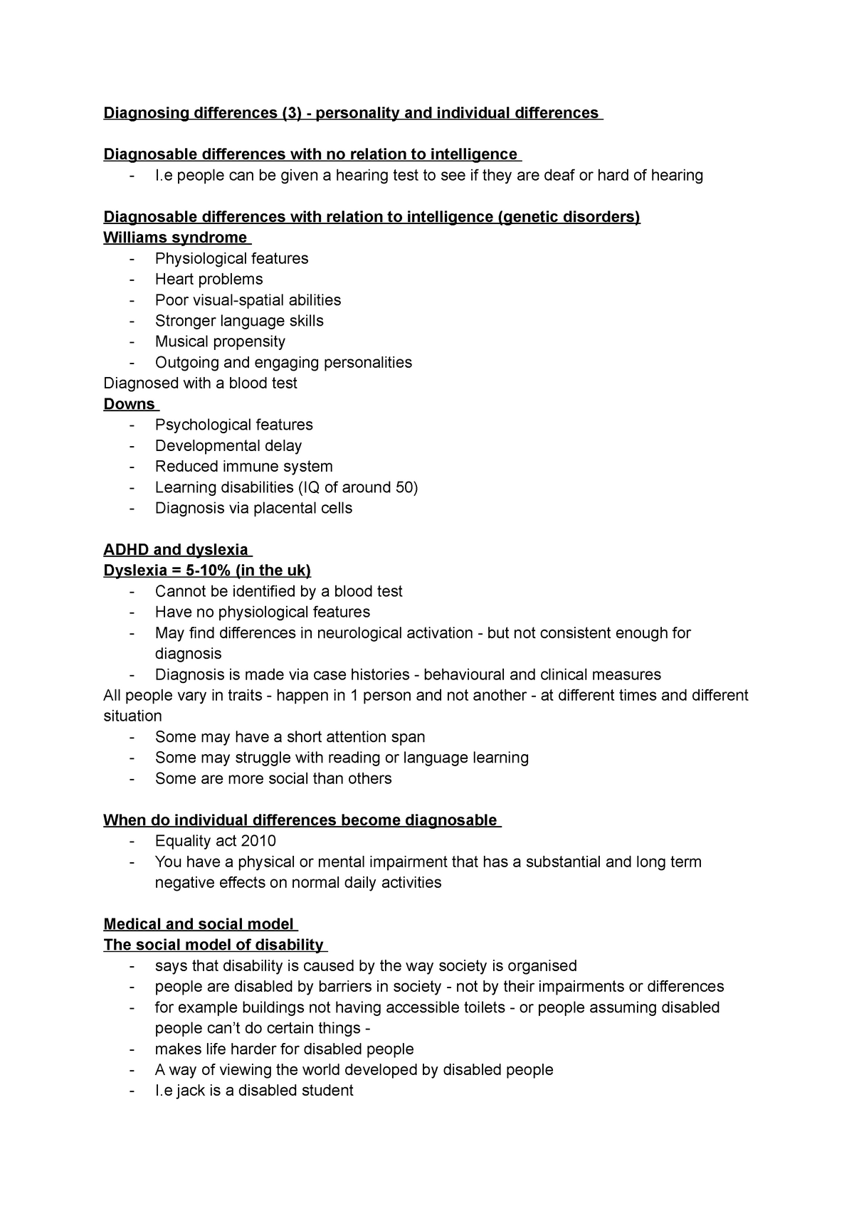 Diagnosing differences (3) - personality and individual differences ...