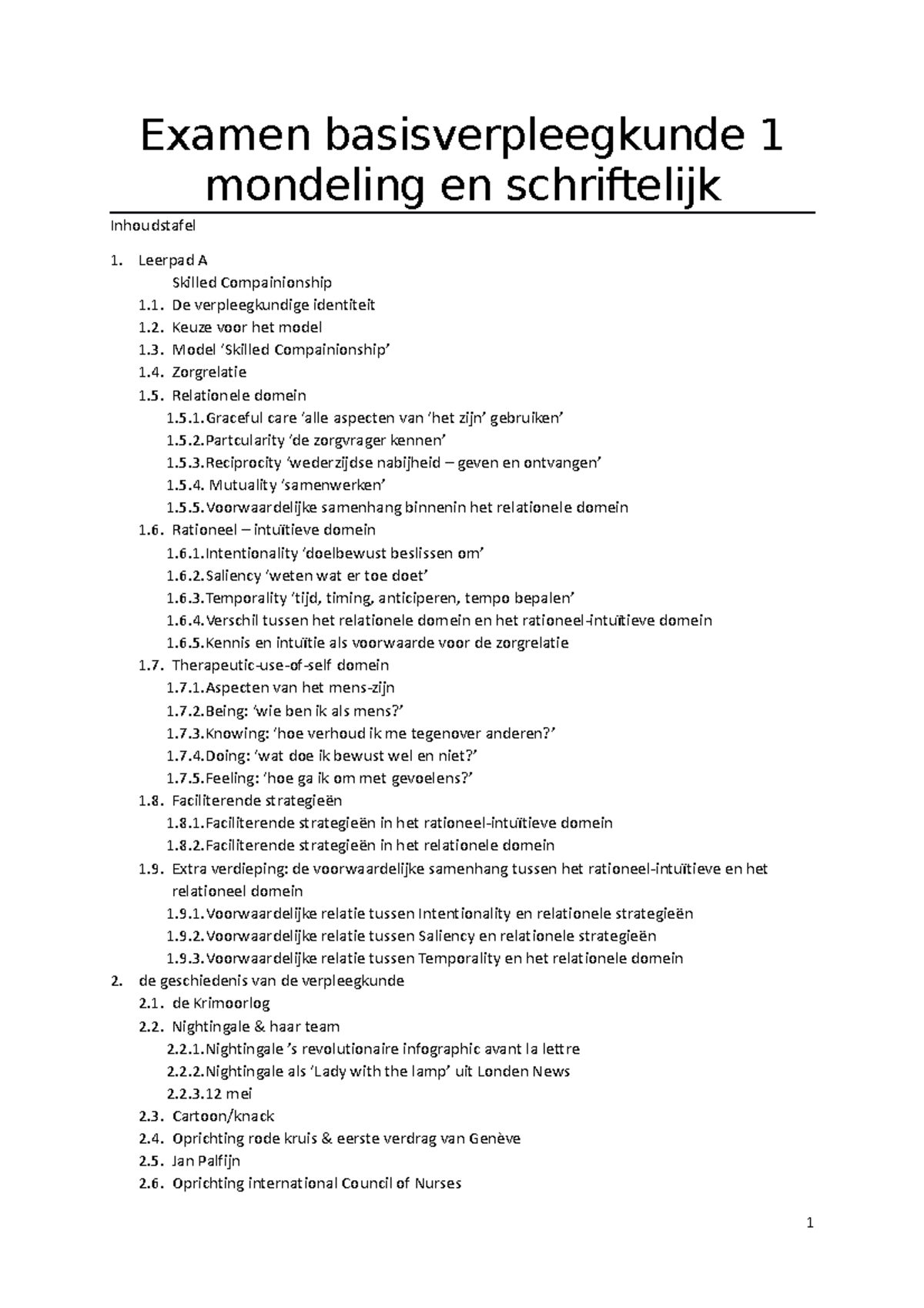 Examen Basisverpleegkunde 1 Mondeling En Schriftelijk - Examen ...