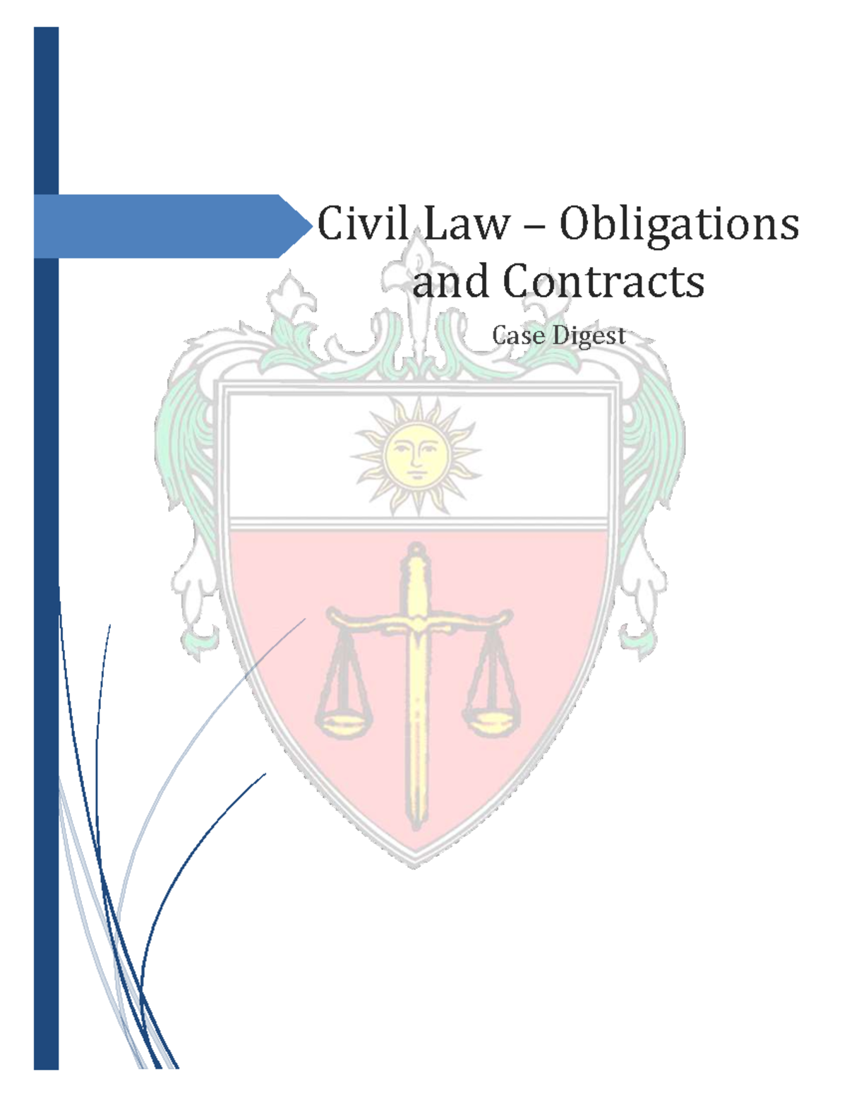 Obligations And Contracts - Civil Law – Obligations And Contracts Case ...