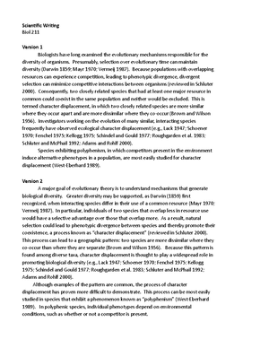 Biol 211 History and Origins of Biodiversity - Introduction Definition ...