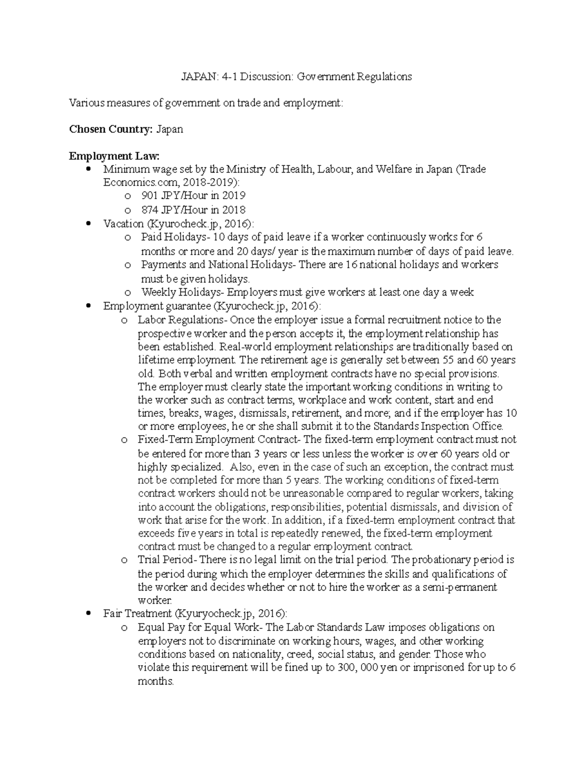 Japan 41 Discussion Government Regulations JAPAN 41 Discussion