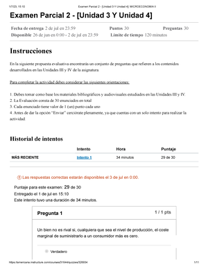 Examen Final 1 Microeconomia II - Examen Final 1 Comenzado: 17 De Jul ...