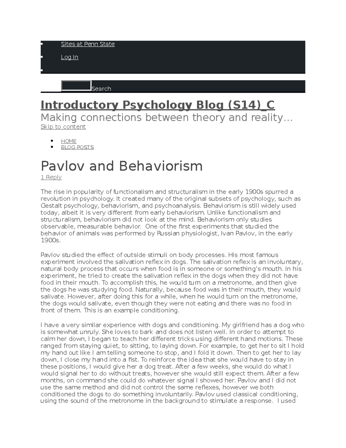 Sites at Penn State - theories of emotion - Sites at Penn State Log In ...