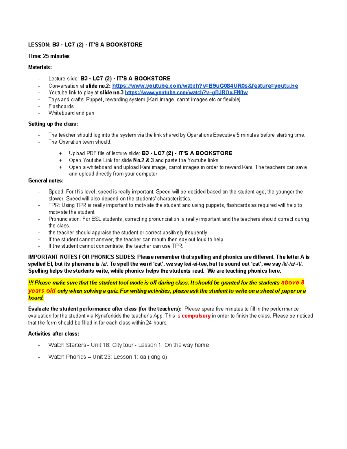 Document-1581599503 - SUmmaries - LESSON: B3 - LC7 (2) - IT'S A ...