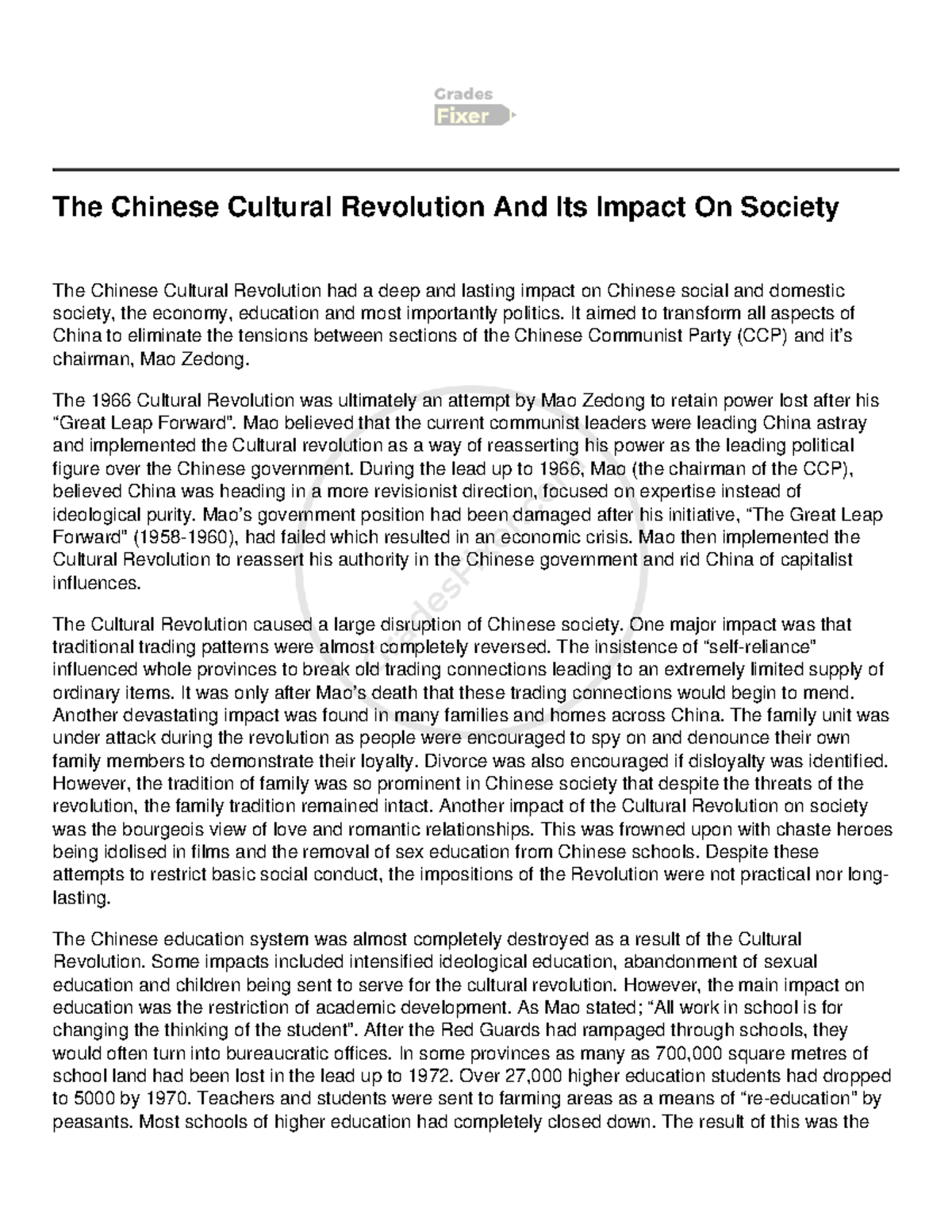 the-chinese-cultural-revolution-and-its-impact-on-society-it-aimed-to