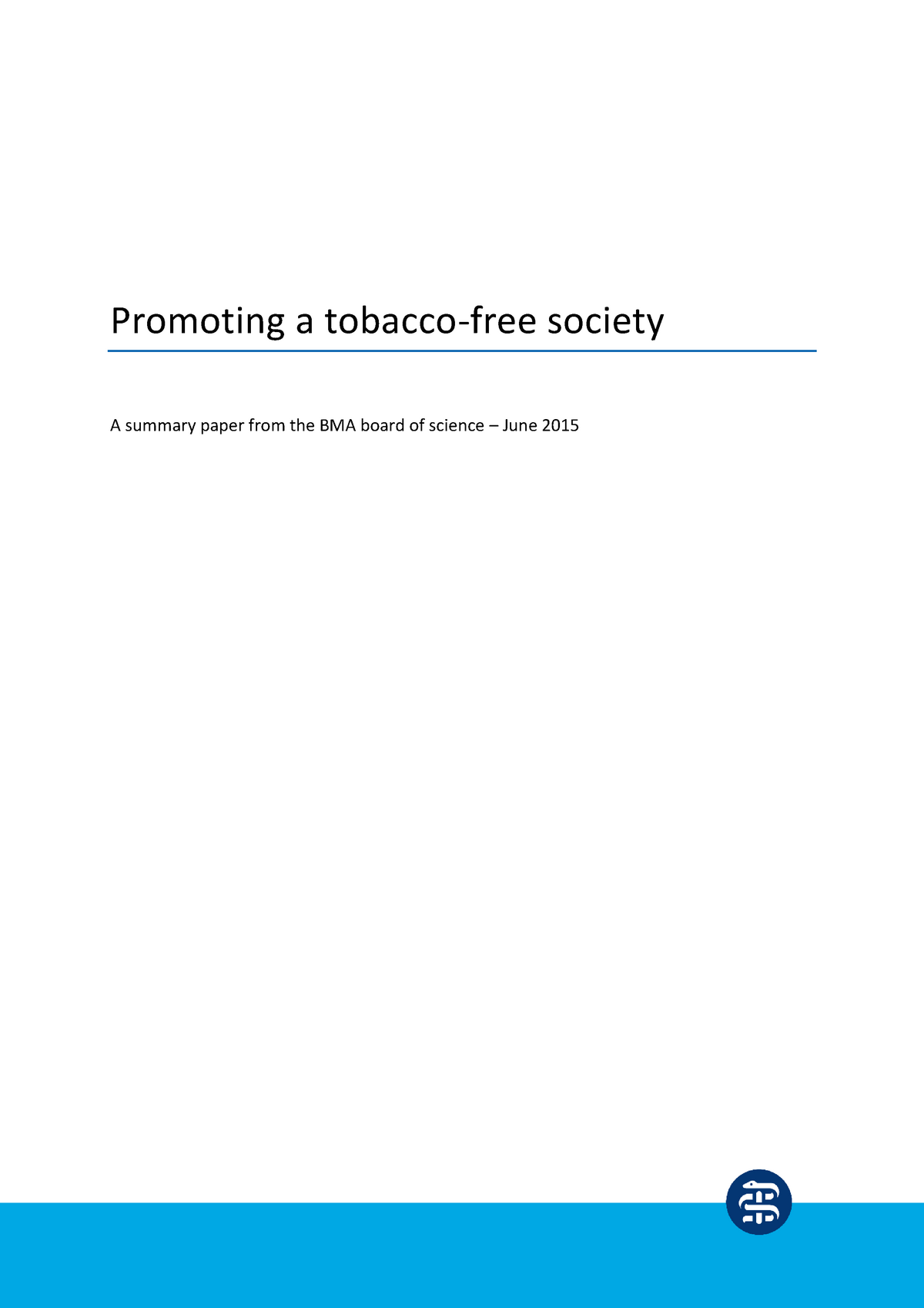 essay on tobacco free society