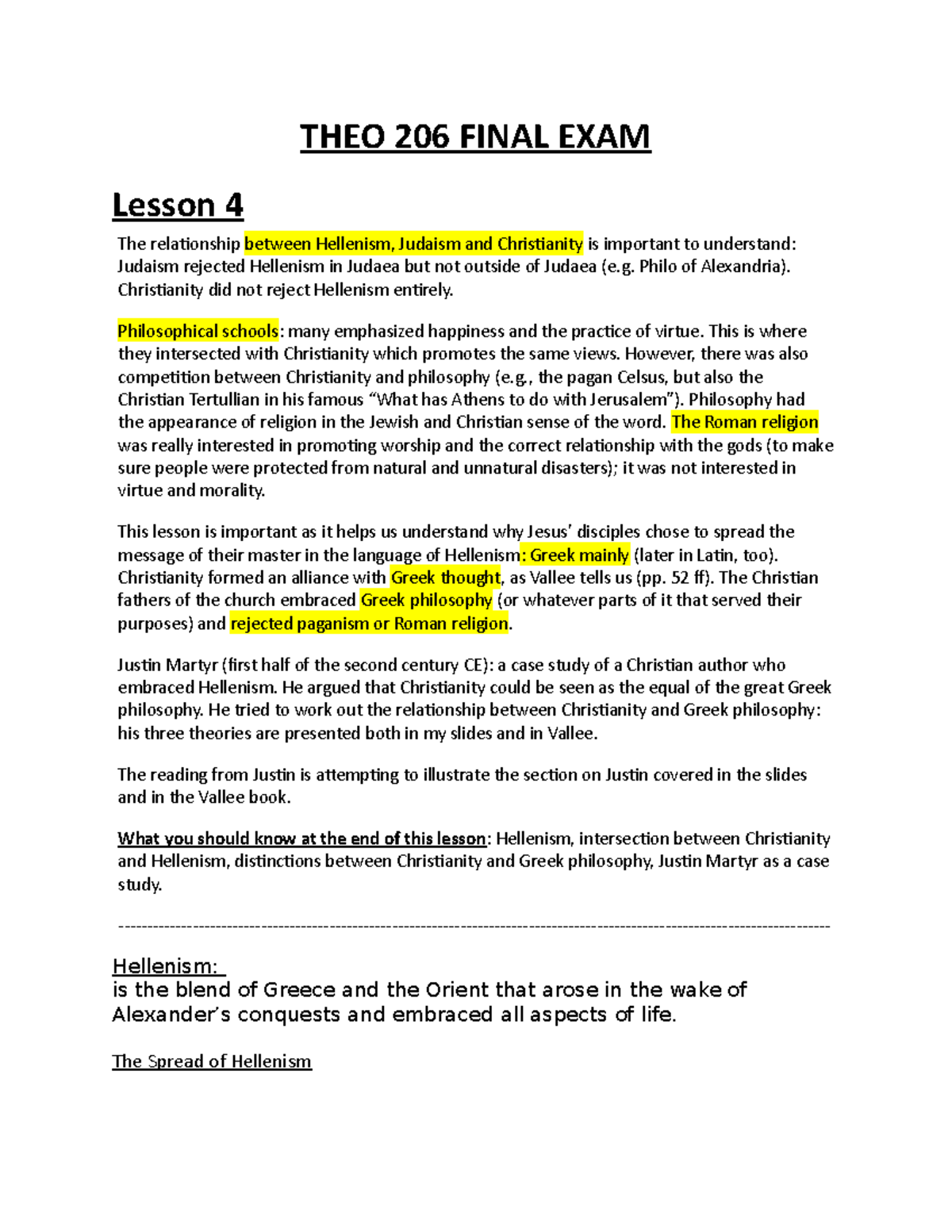 THEO 206 Final Review - Notes For Theology 206 Taken From Slides And ...