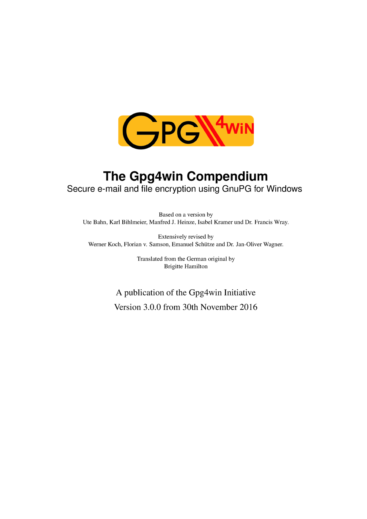 Gpg4win-compendium-en - The Gpg4win Compendium Secure E-mail And File ...