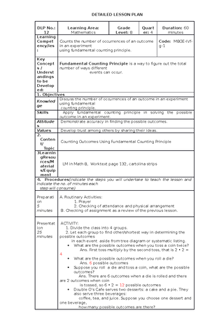 30 Health Dlp - DLP MAPEH 7 - DETAILED LESSON PLAN FORMAT DLP No.: 7 ...