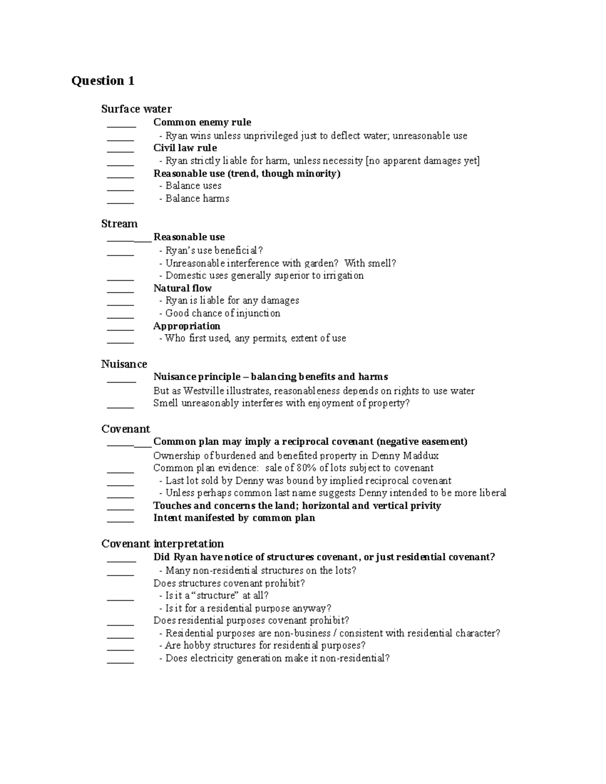 03 - Rubrics - Professor Romero - _____Surface water _____ Common enemy ...