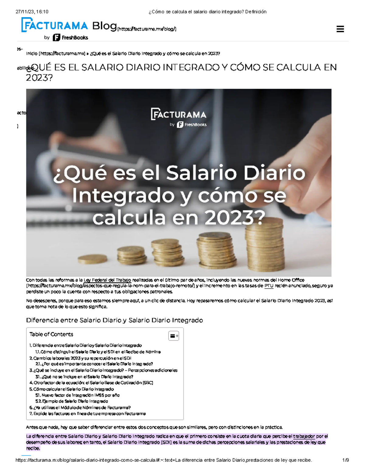 Factor De Actualizacion 2023 ¿cómo Se Calcula El Salario Diario Integrado Definición Inicio