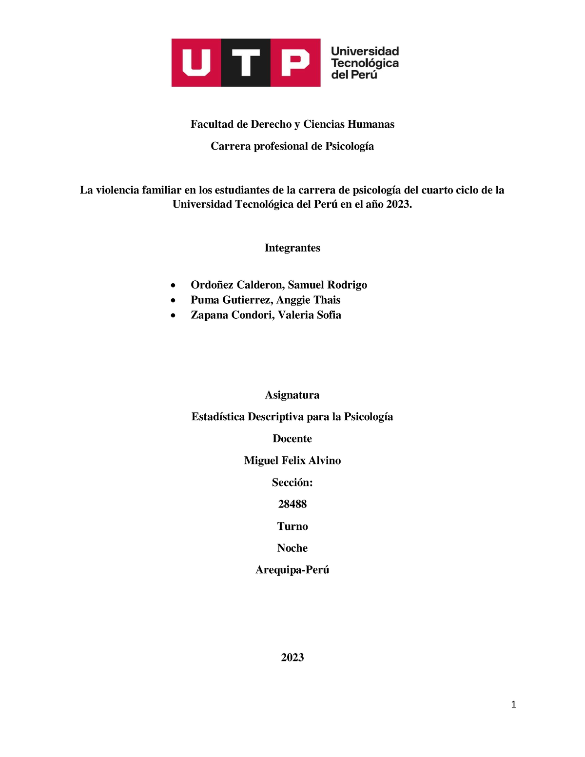 Trabajo Final - Estadistica - Facultad De Derecho Y Ciencias Humanas ...