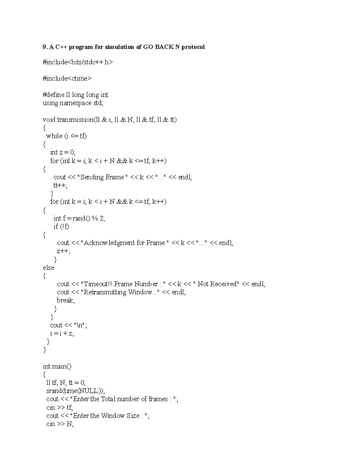NS@ - Network simulation version 2 - A C++ program for simulation of GO ...
