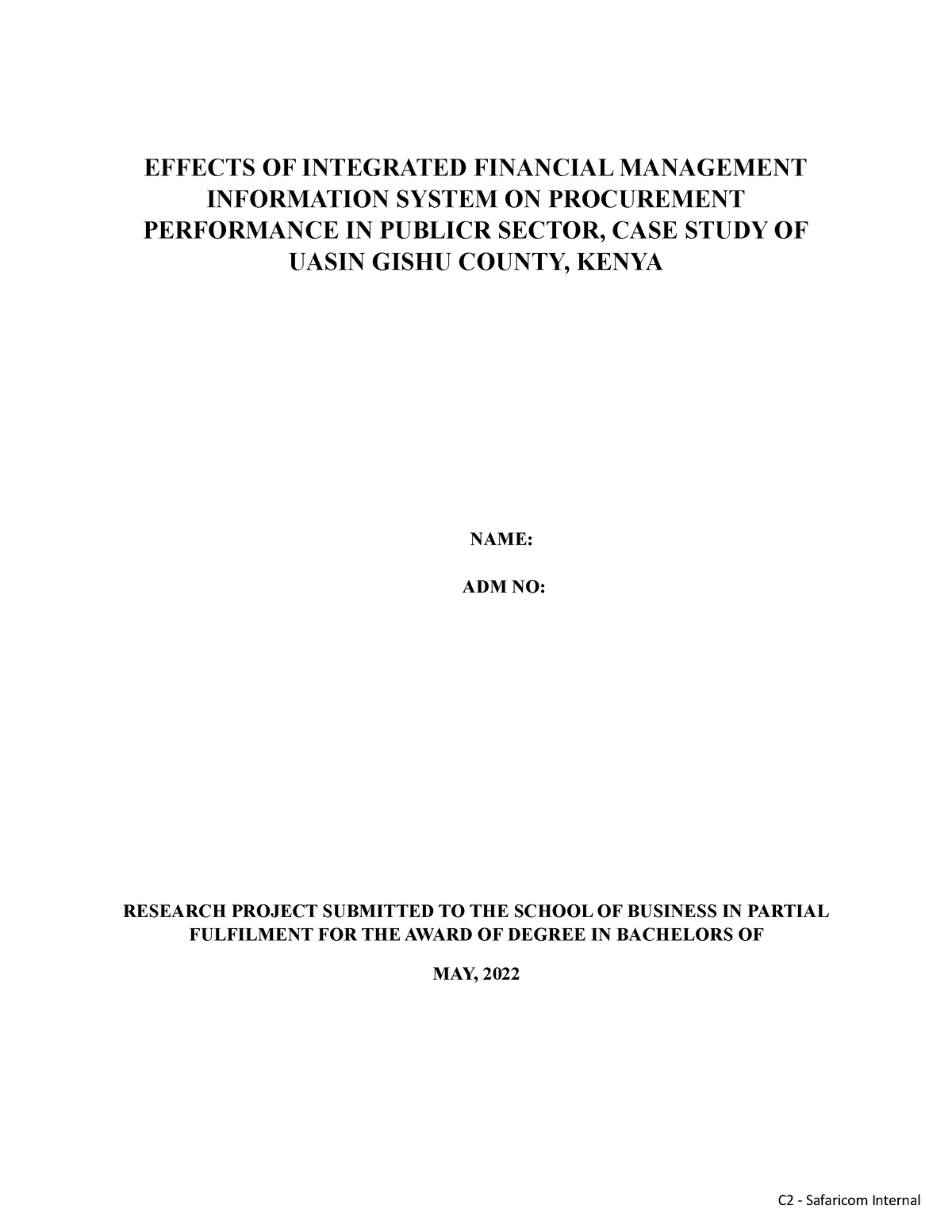 Integrated Financial Management Effects Of Integrated Financial Management Information System 7993