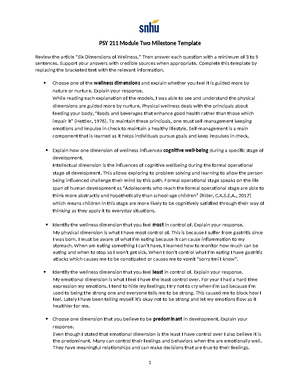 PSY 211 Project Two Homework - PSY 211 Project Two Template Use this ...