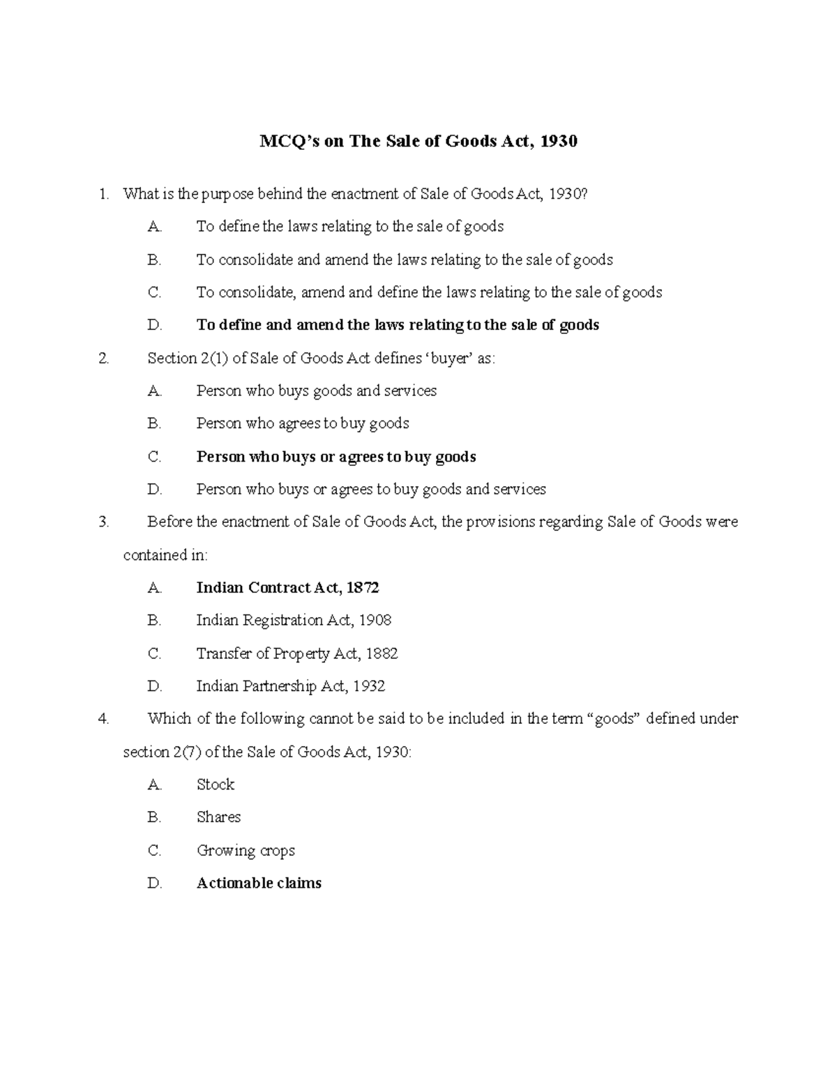 mcqs-of-sale-of-goods-act-mcq-s-on-the-sale-of-goods-act-1930-what