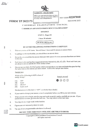 CSEC POB June 2016 P1 - PAPER 1 2016 - Nrme On Thc Litre Belotr *trd ...