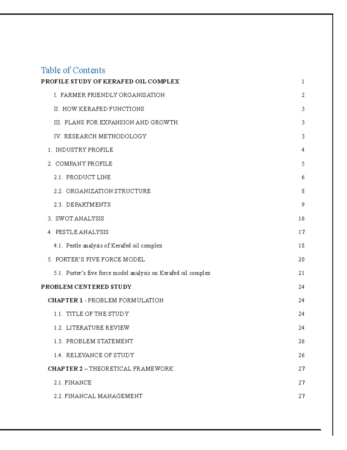 research-study-marketing-and-branding-techniques-table-of-contents