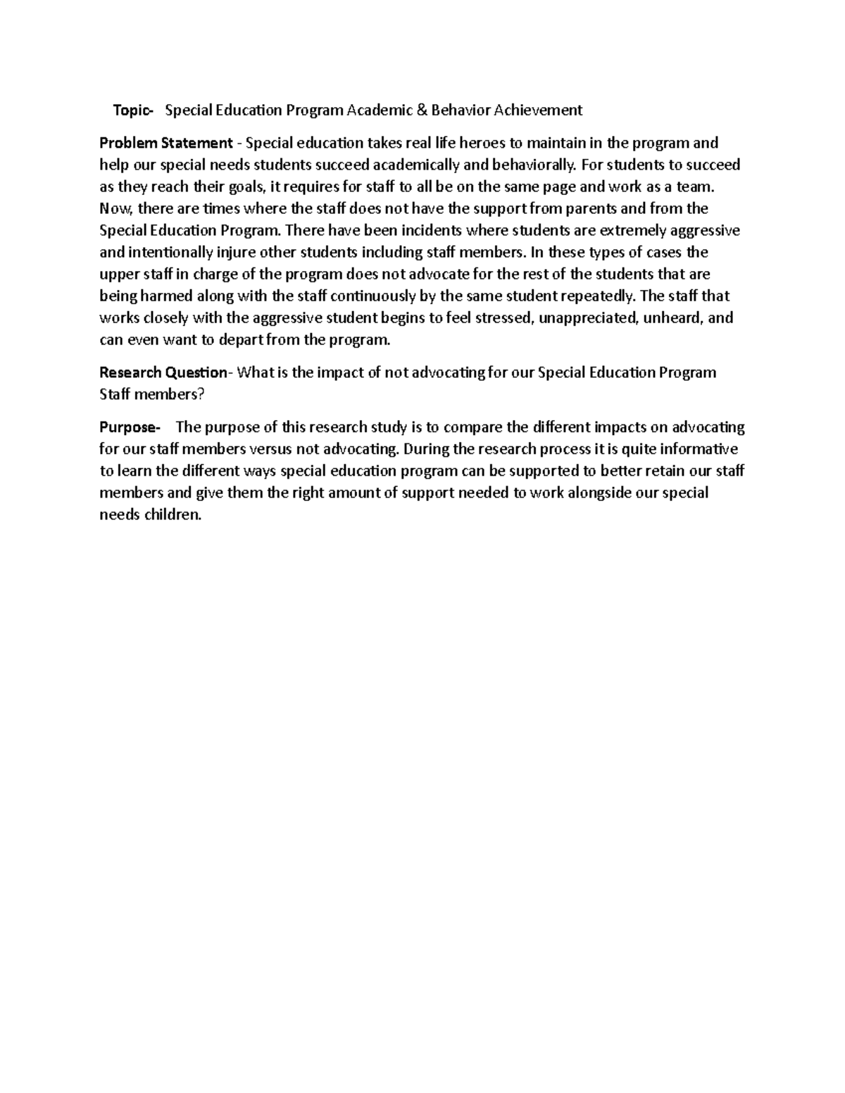Journal Week 2 - Please use as an example only! I have added this ...