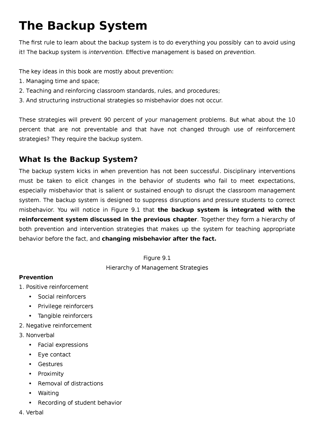 the-backup-system-summary-the-backup-system-the-first-rule-to-learn