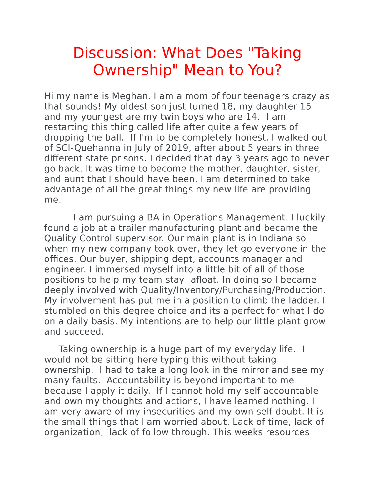 forms of ownership essay grade 11