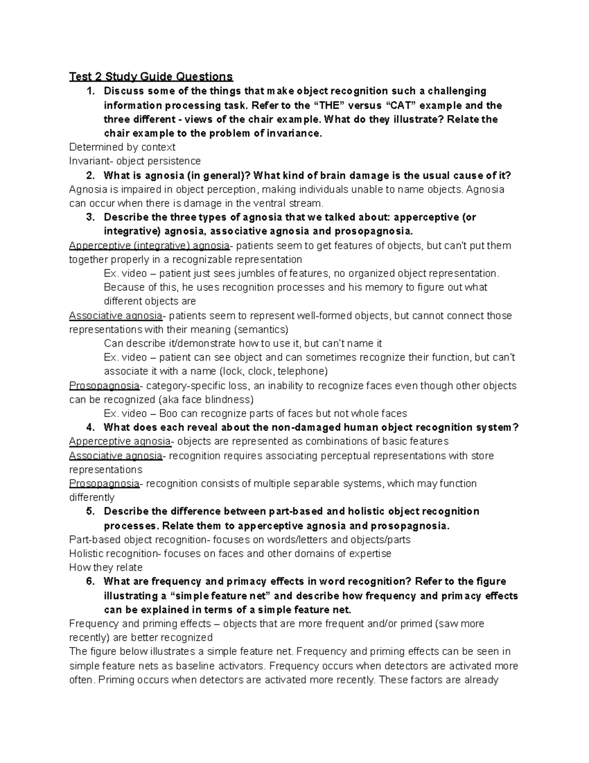 Test 2 Study Guide Test 2 Study Guide Questions Discuss some of the