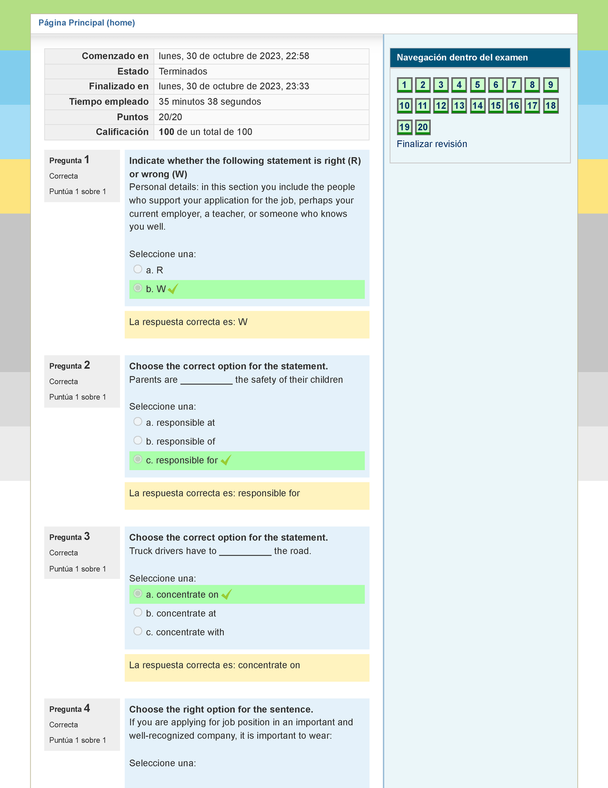 assignment 1 questionnaire unit 1