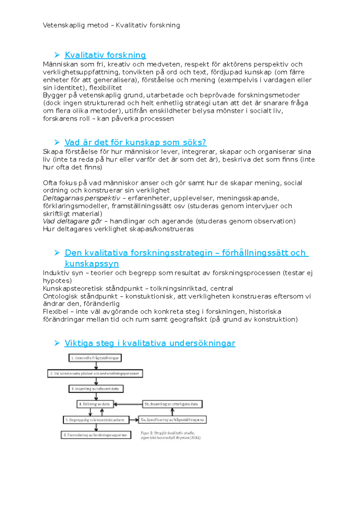 Föreläsning - Kvalitativ Forskning - Vetenskaplig Metod Kvalitativ ...