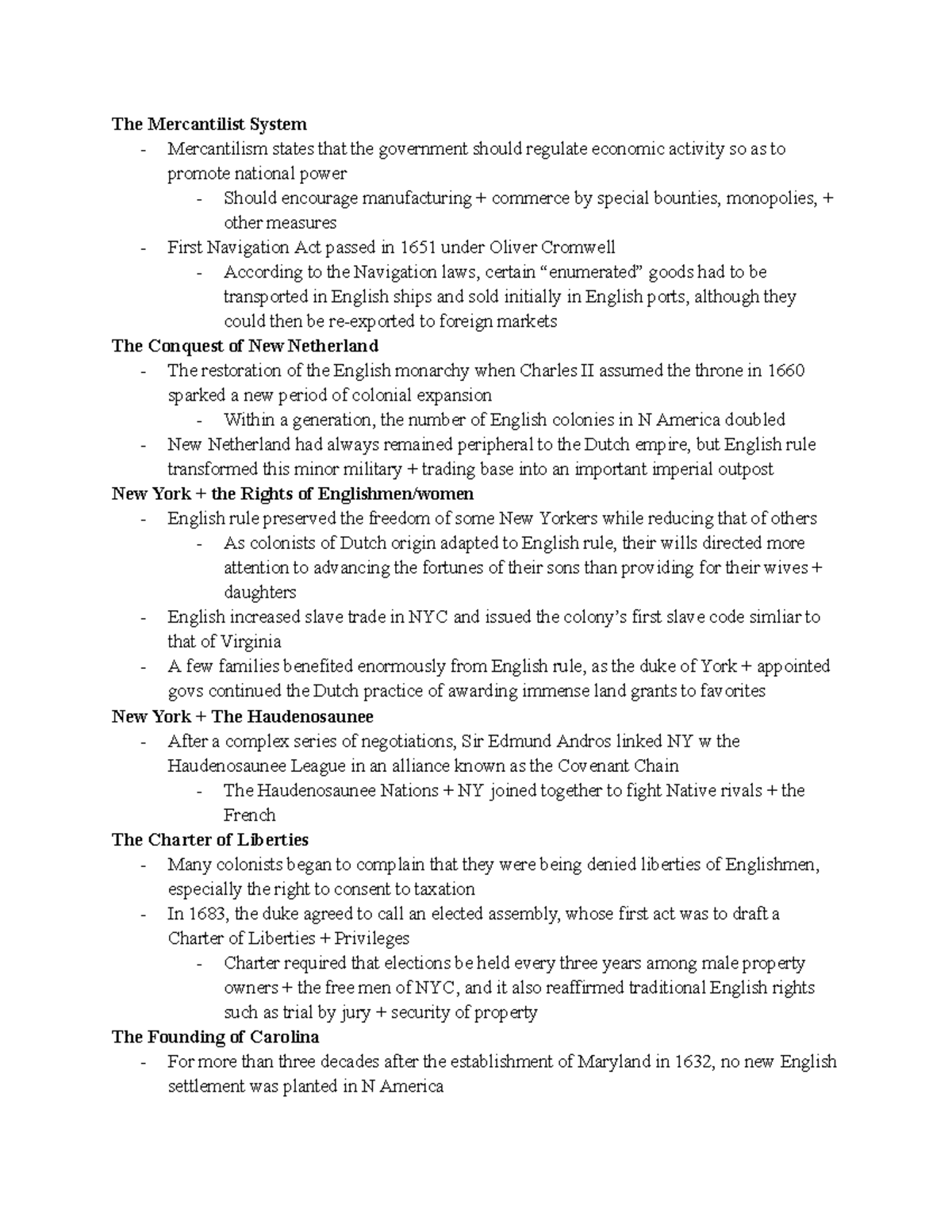 Apush chapter 3 notes the mercantilist system mercantilism states