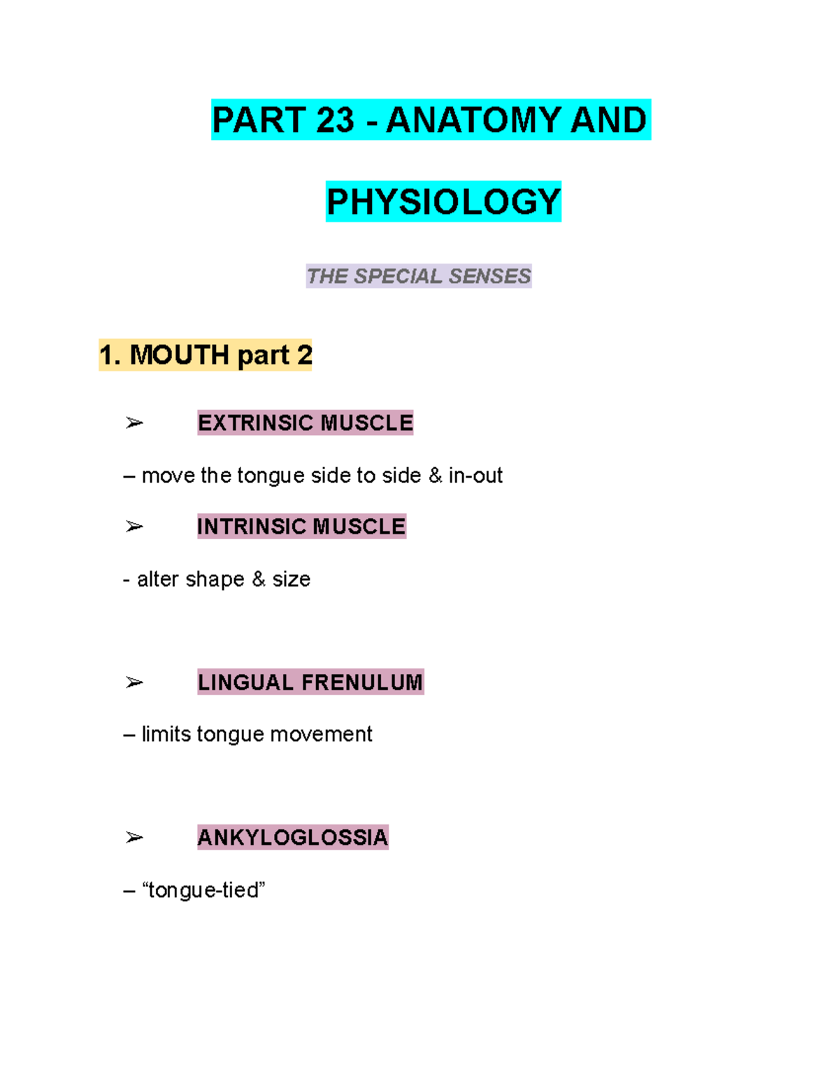PART 23 - Anatomy AND Physiology - PART 23 - ANATOMY AND PHYSIOLOGY THE ...