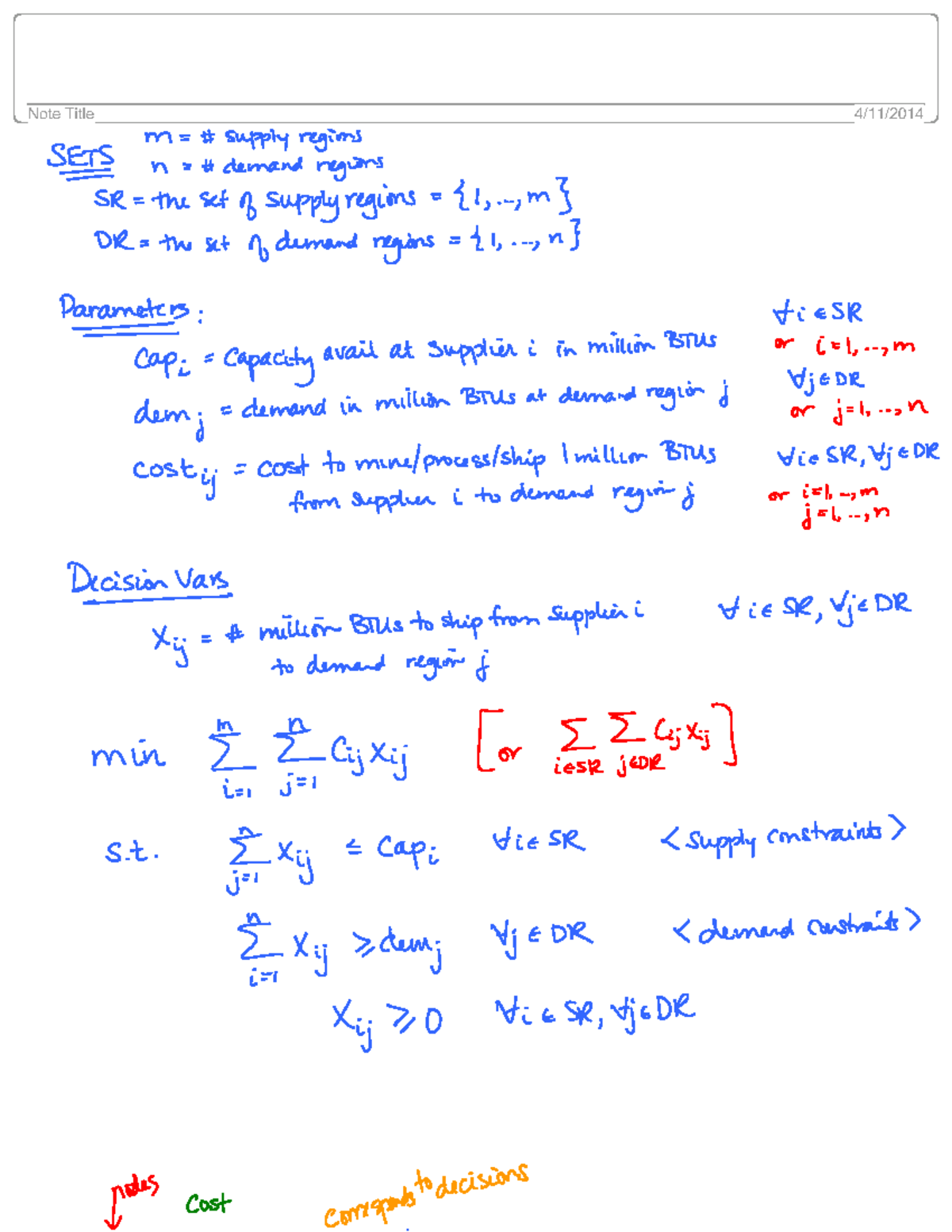 313day6 - Lecture Notes 6 - Deterministic Models & Optimization - BD ...