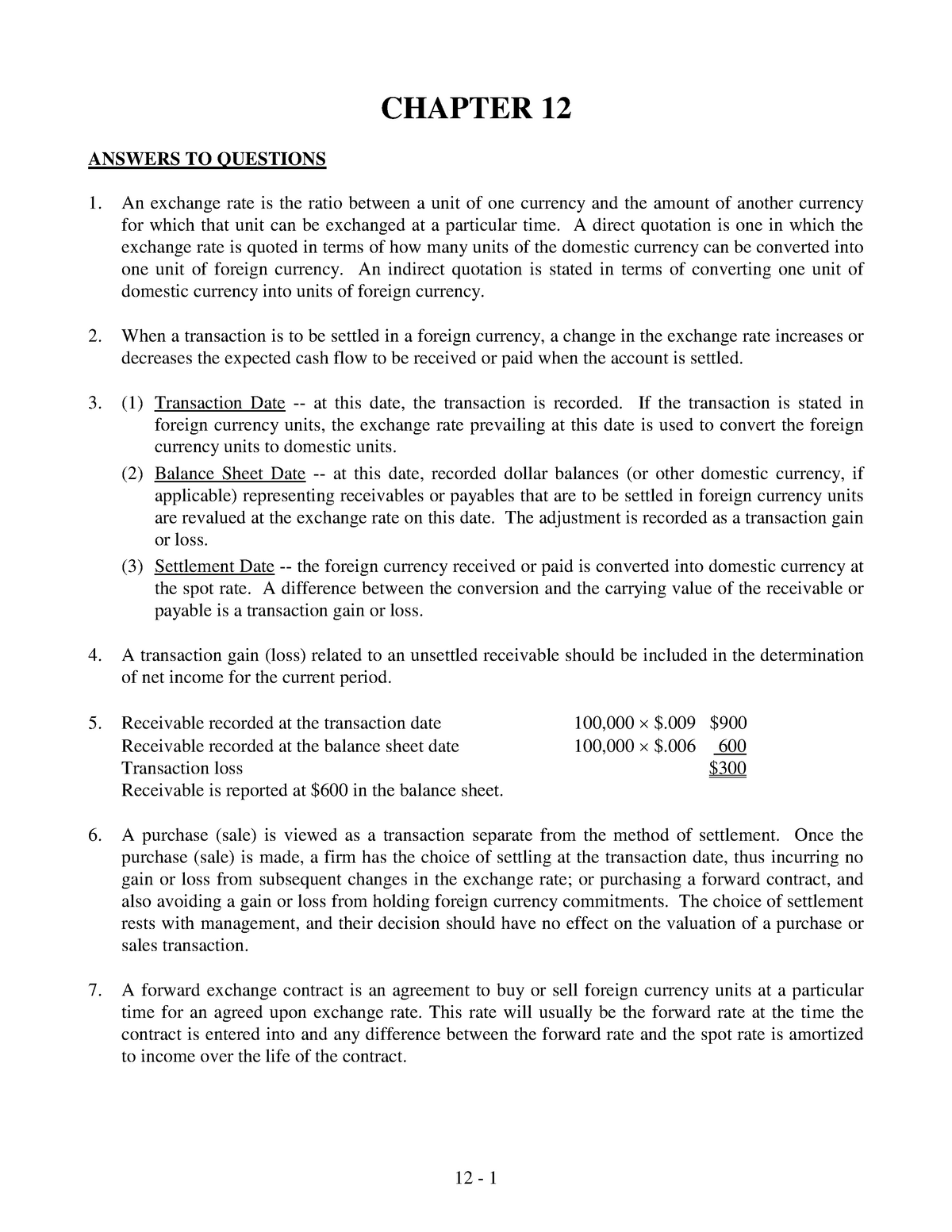 Solution Manual Advanced Accounting 4e Jeter Ch12 - To Download More ...