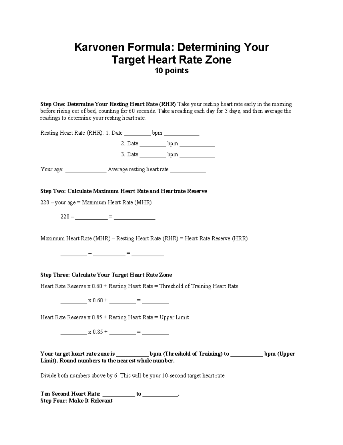 Karvonen Fall 2020 (2)1 Tagged Karvonen Formula Determining Your Target Heart Rate Zone 10