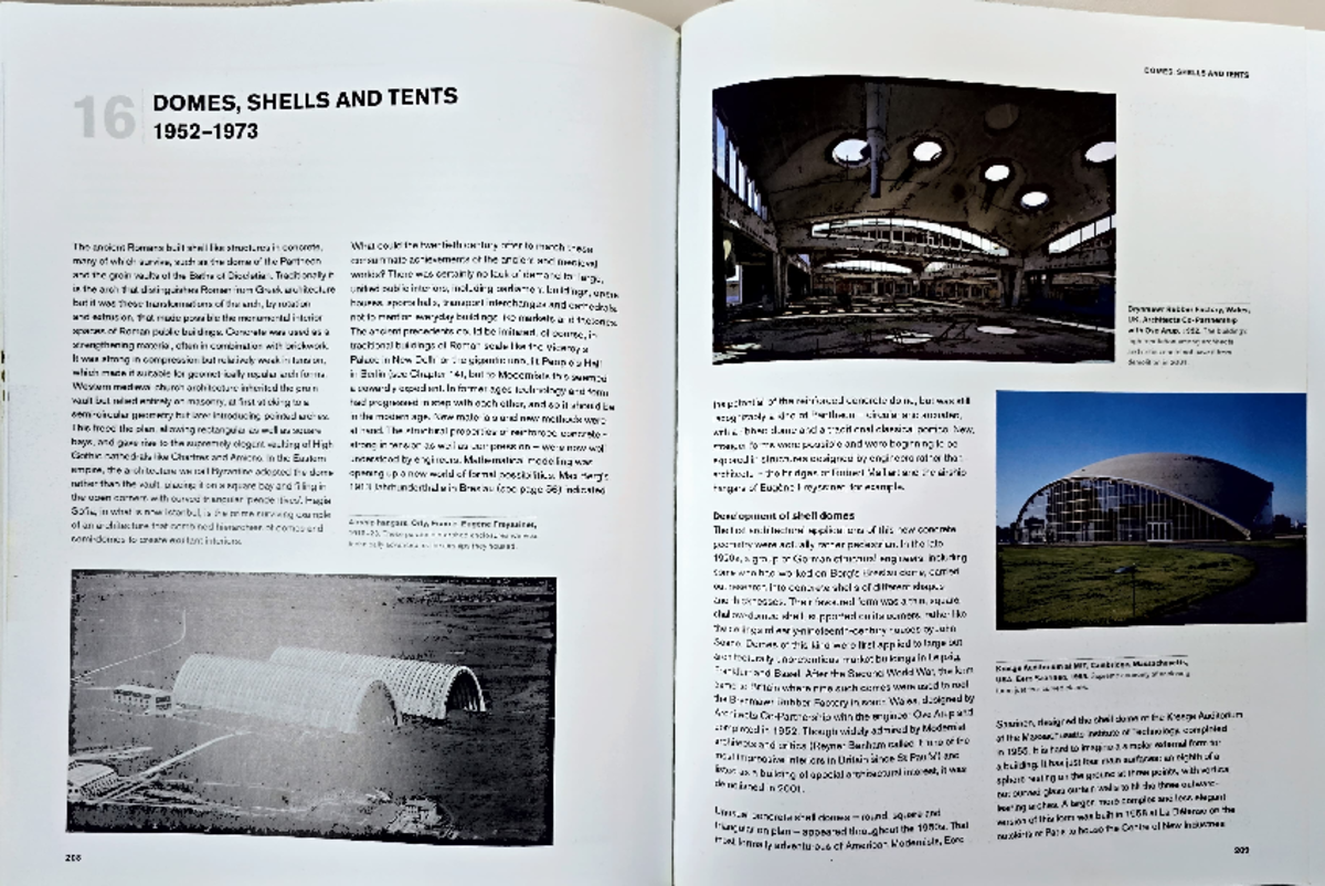 A new history of modern architecture - 16 DOMES, SHELLS AND TENTS 1952 ...