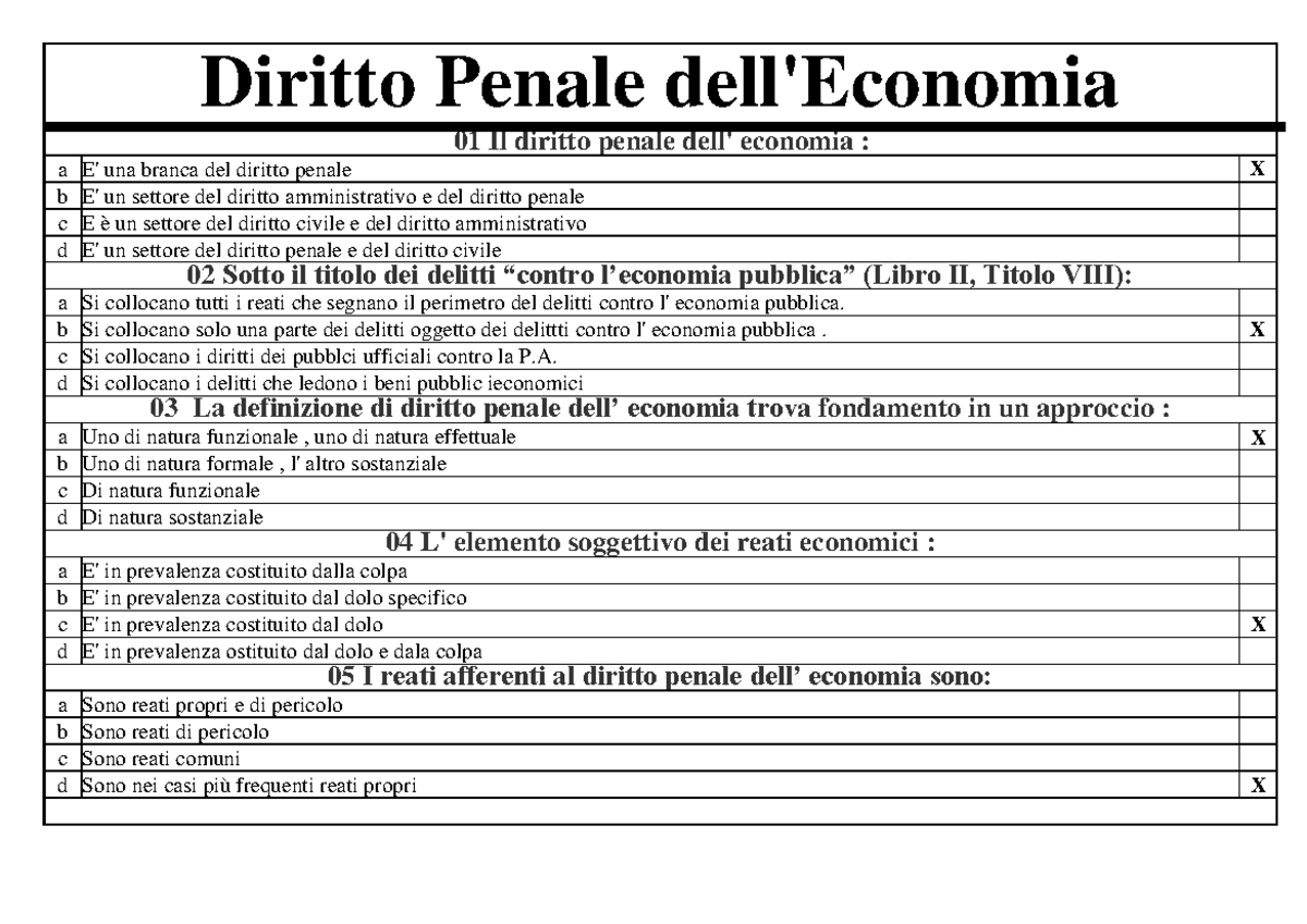 Diritto Penale Dell'Economia Test Videolezioni LM77 - Diritto Penale ...