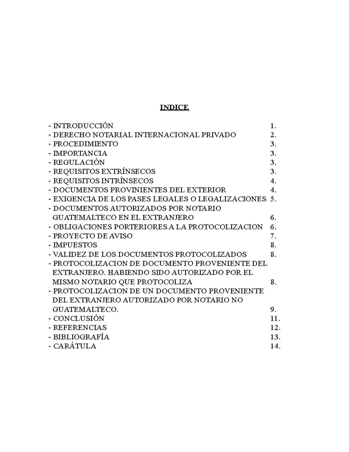 Notarial Información básica con ejemplos INDICE INTRODUCCIÓN 1