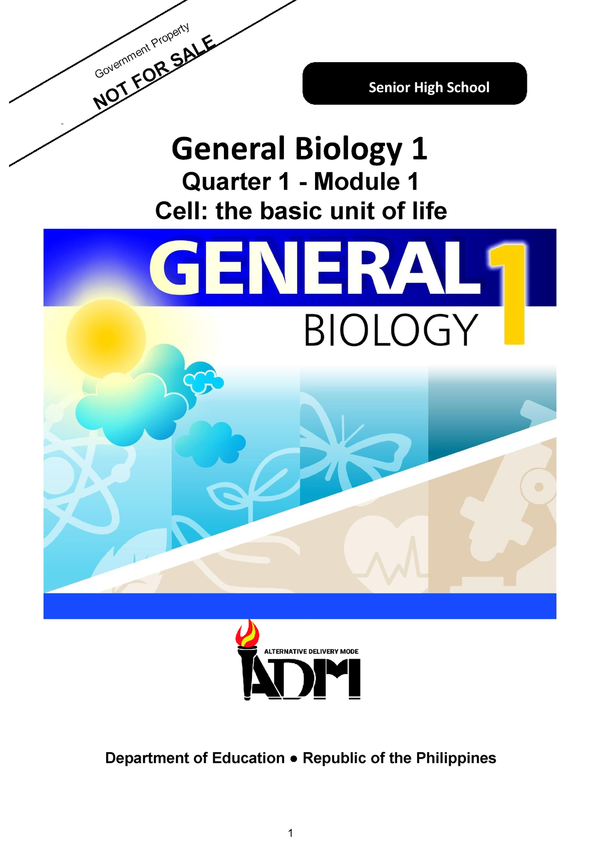 Science 11 Q1 Mod1 General Biology 1 Original Copy-converted - 1 Senior ...