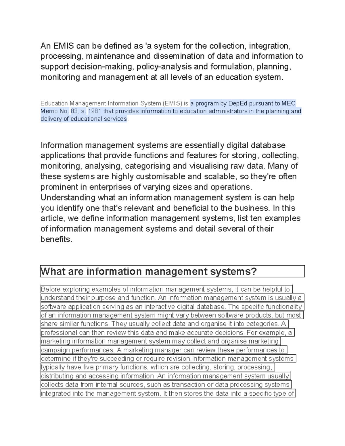 EMIS - Education Management Information System (EMIS) is a program by ...