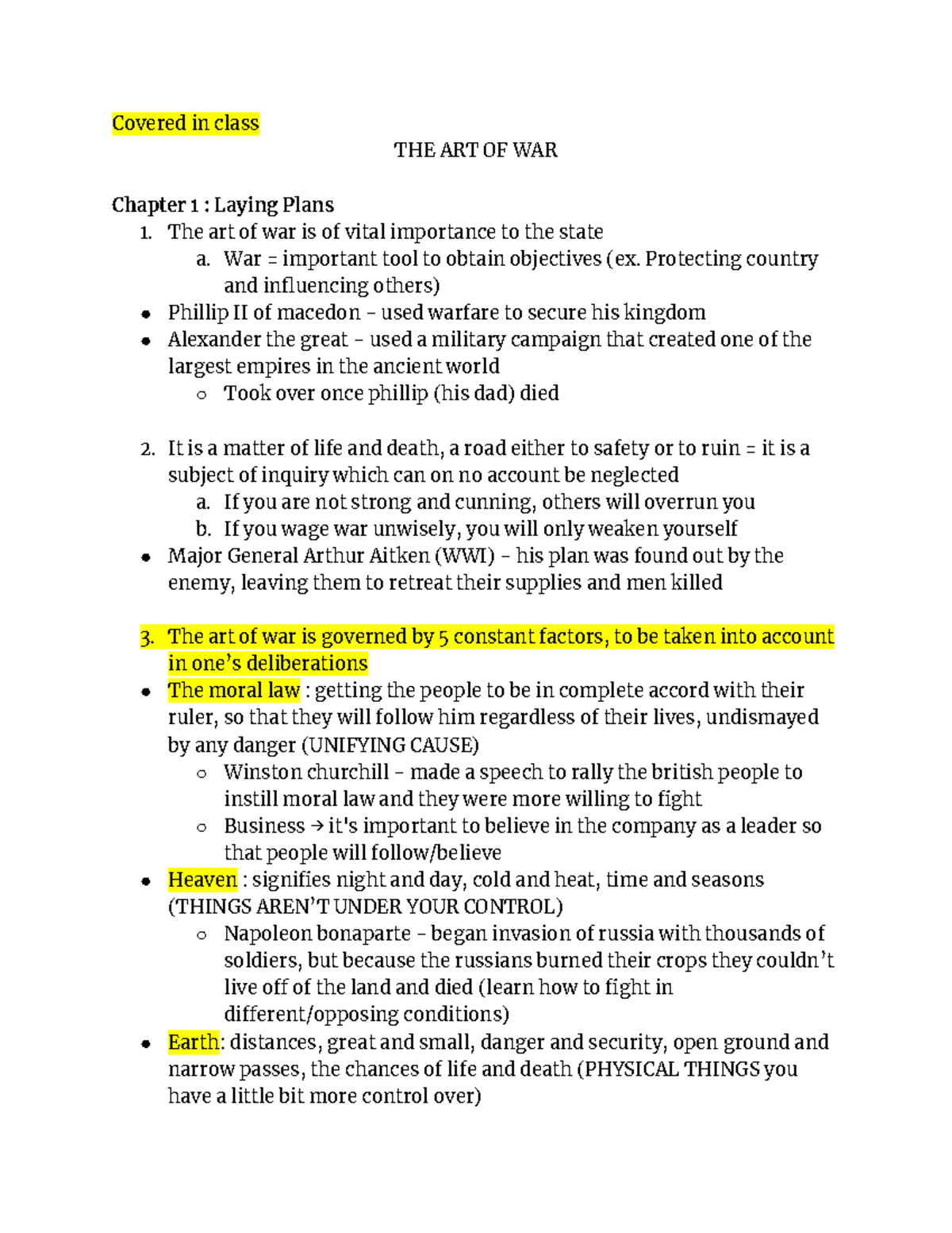 The Art Of War - APRD 2001 Harsha Gangadharbatla Lecture Notes ...