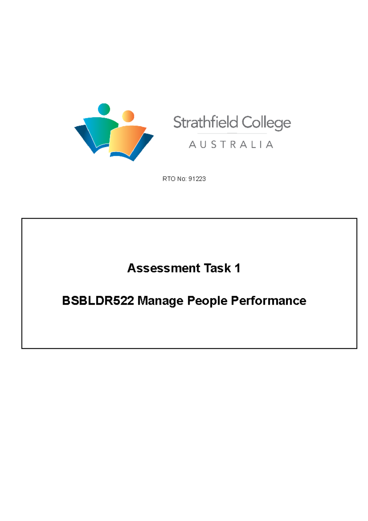 Bsbldr 522 Task 1 - Sfđsfds - RTO No: 91223 Assessment Task 1 BSBLDR522 ...