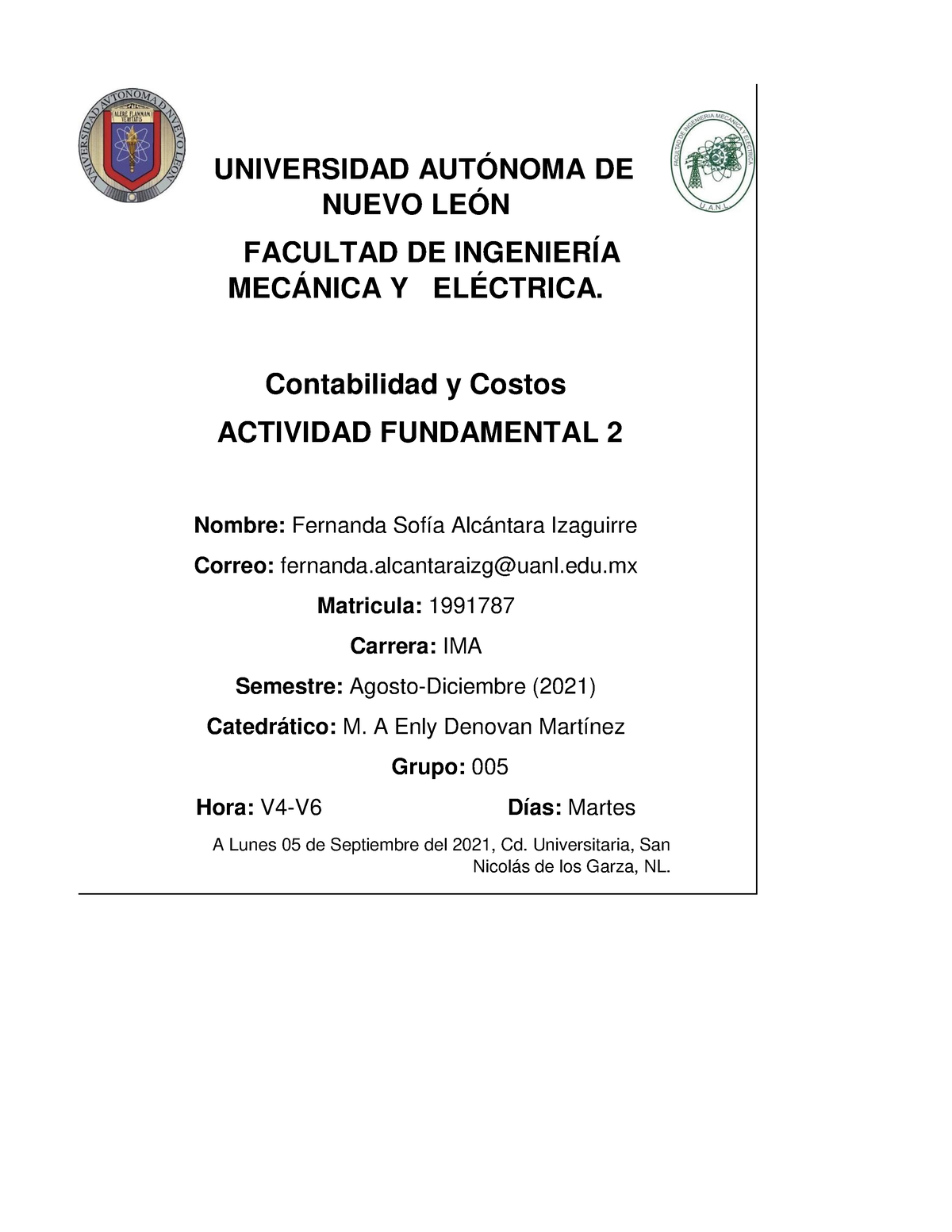 Actividad Fundamental 3 - AA A A A A SD A SD UNIVERSIDAD AUTÓNOMA DE ...