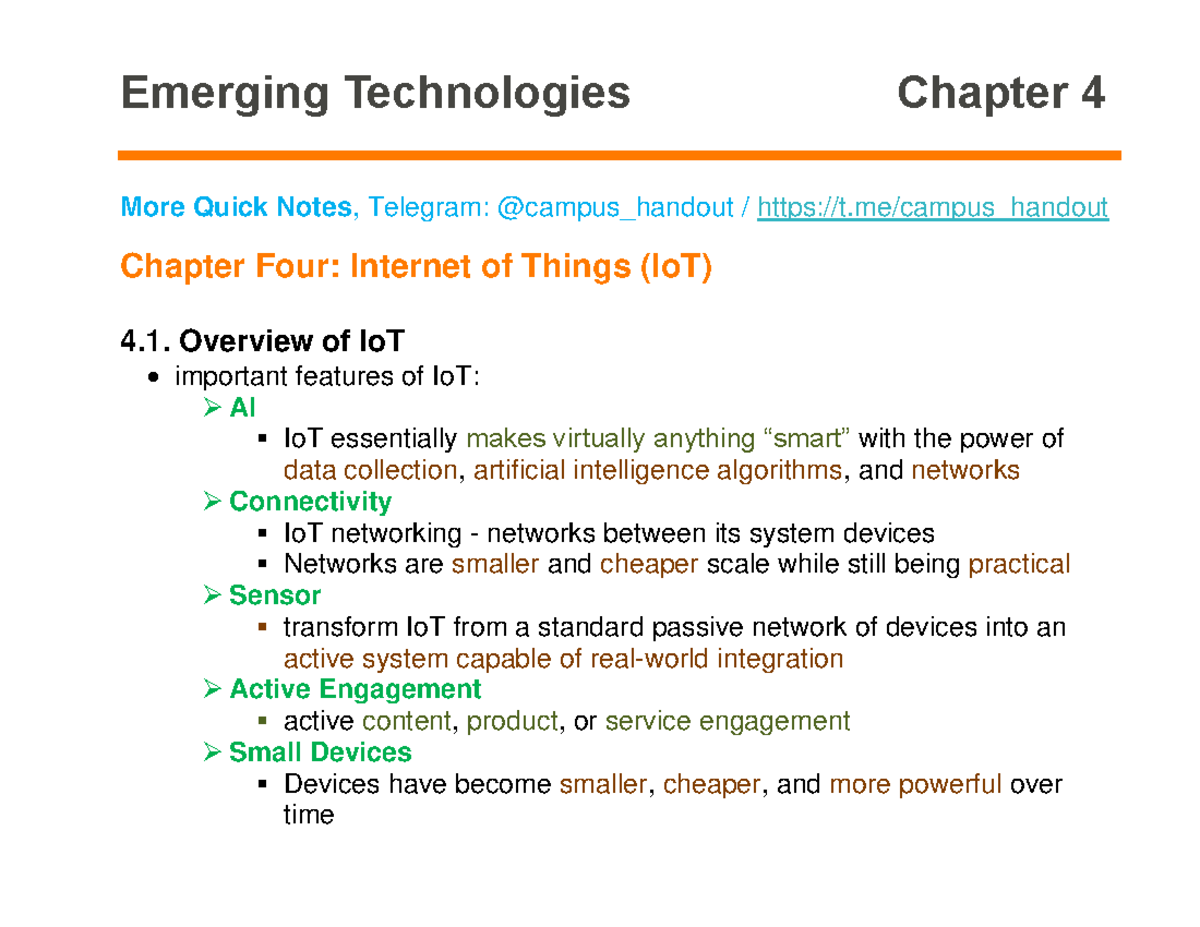 Emerging Ch 4 - It's Good Pp - Emerging Technologies Chapter 4 More 