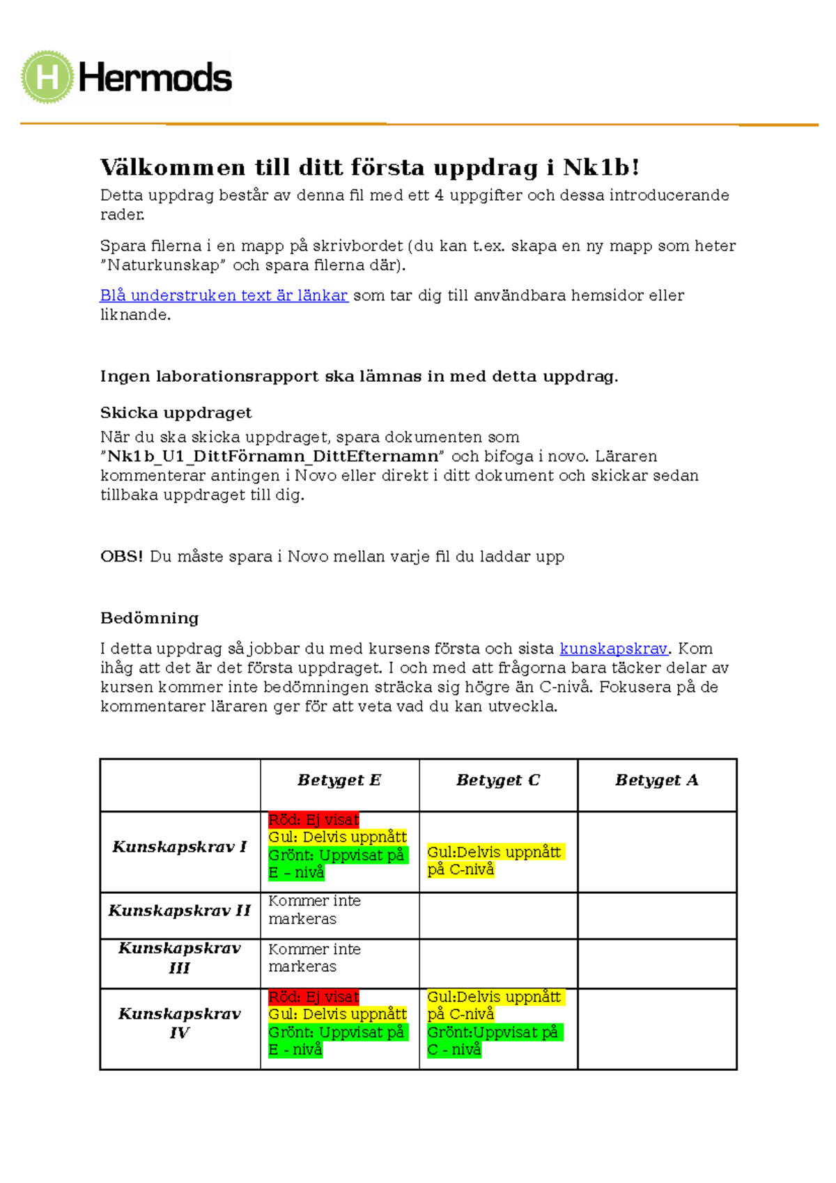 Naturkunskap 1b - Uppdrag 1 - Välkommen Till Ditt Första Uppdrag I Nk1b ...