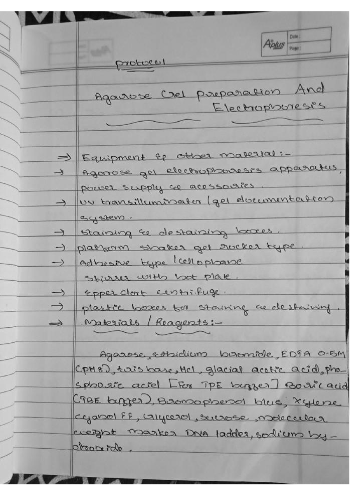 Agarose gel preparation and Electrophoresis - General biotechnology ...