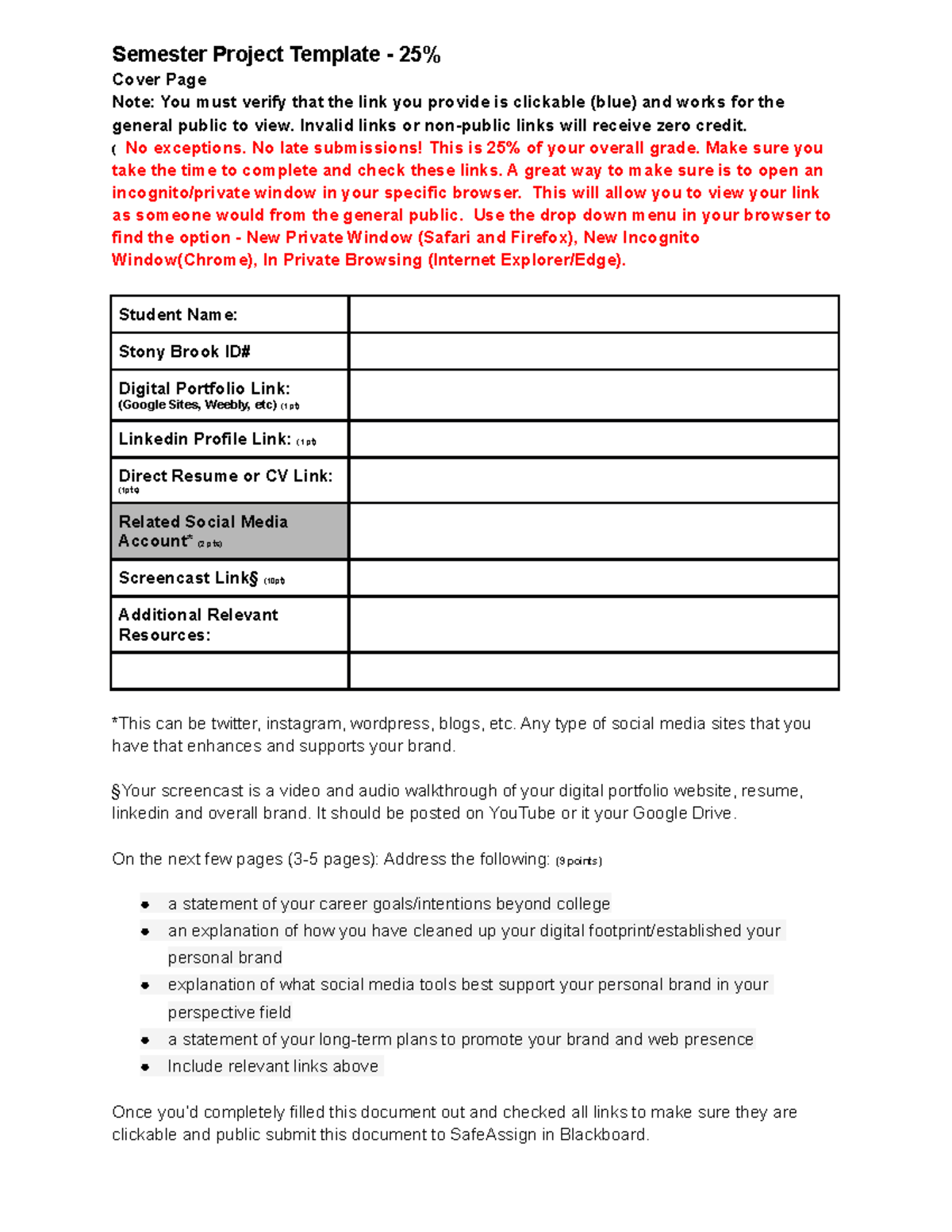 EST 106 - Semester Project Template - (Your Name Here) - Semester ...