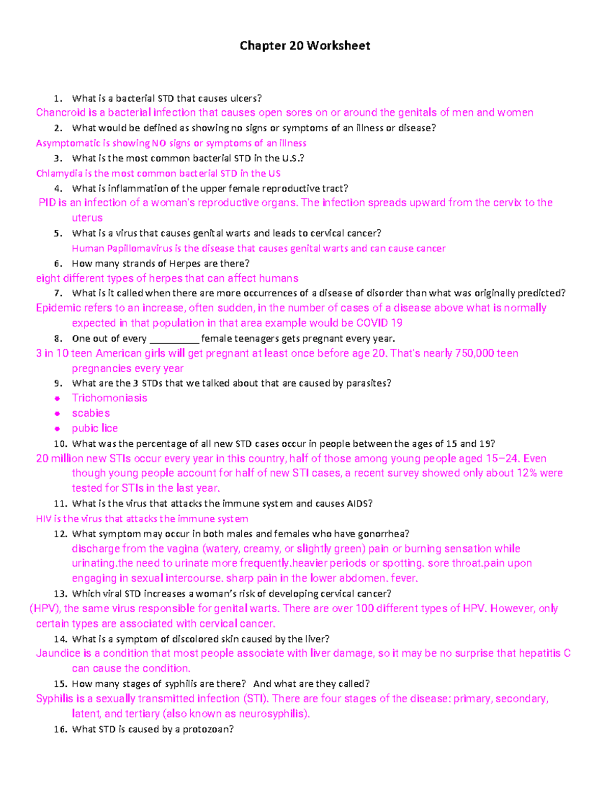 Copy of Chapter 20 Wkst - All the stuff you need - Chapter 20 Worksheet ...