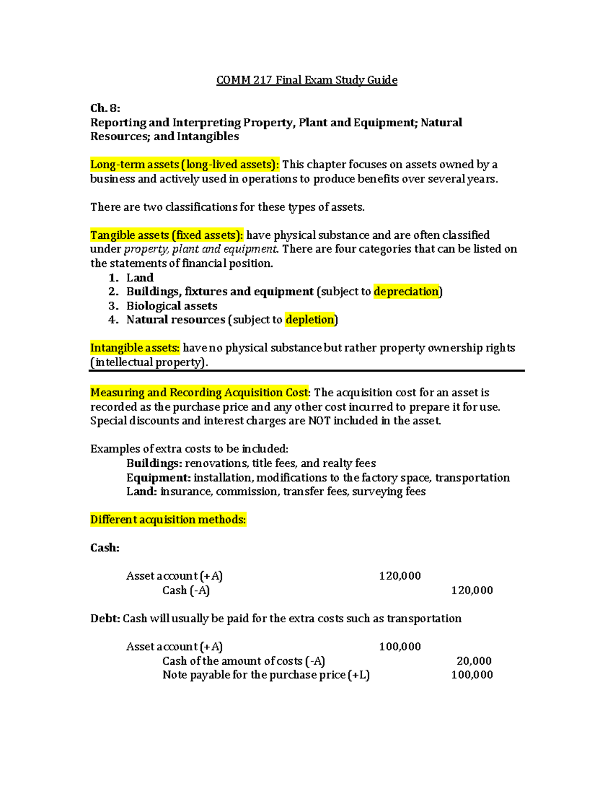 COMM 217 Final Exam Study Guide - COMM 217 Final Exam Study Guide **Ch ...