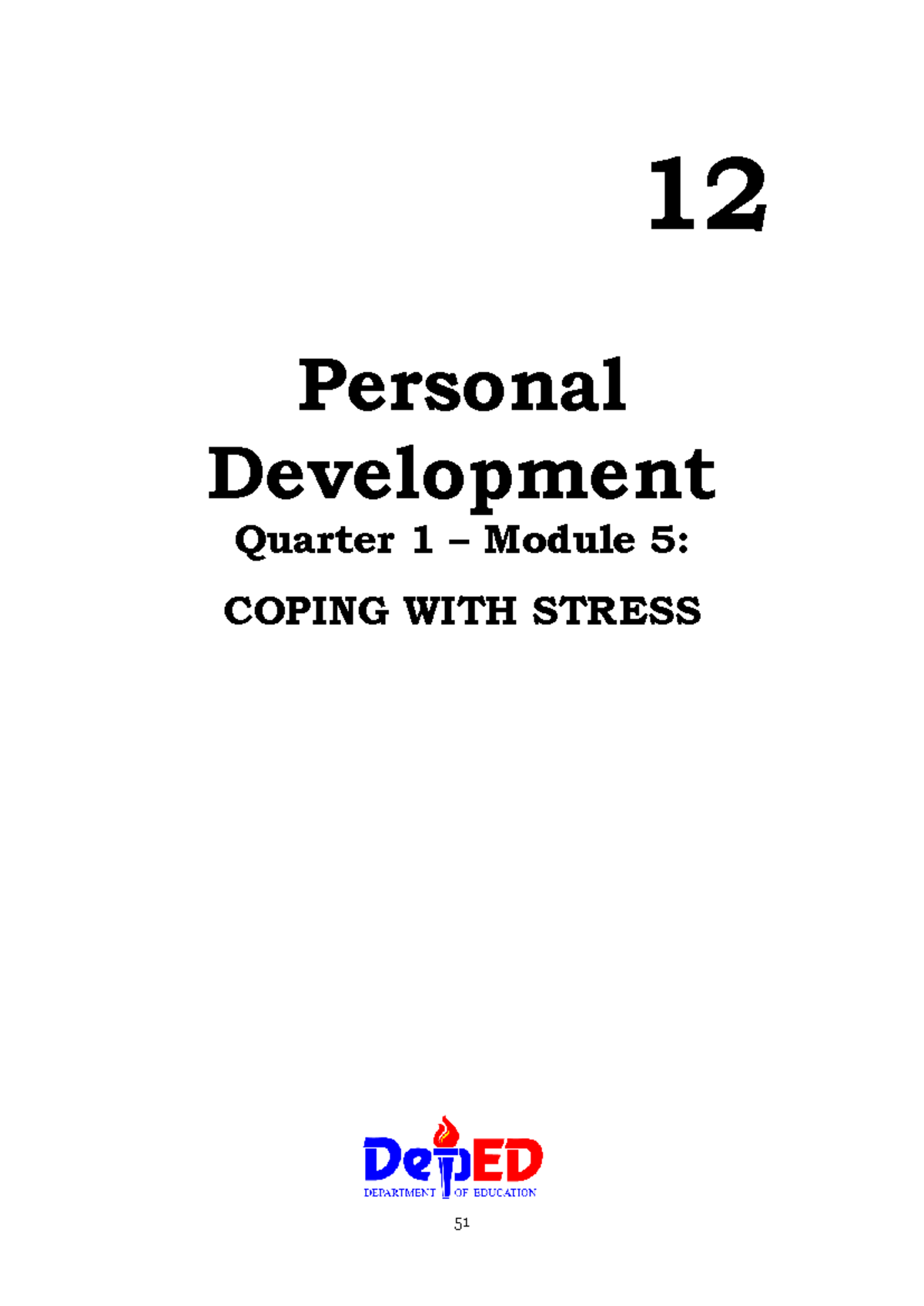 5 Q1 Per Dev - Module 5 Quarter 1 Personal Development - 12 Personal ...